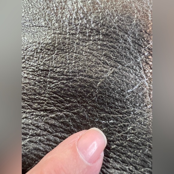 Plinio Visona Black Fold over Hobo Purse - Picture 15 of 16